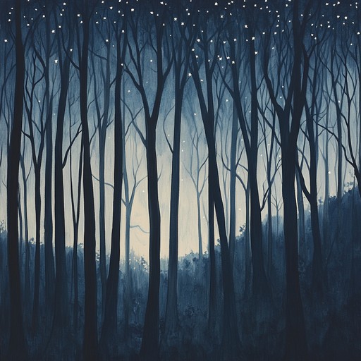 A soothing, whimsical lullaby that paints a dreamy woodland setting under the moonlight. Soft, enchanting melodies flow effortlessly, creating a magical and serene atmosphere perfect for bedtime stories and sweet dreams. The music feels like a gentle caress, guiding listeners through a night in an enchanted forest full of twinkling stars and whispering trees.