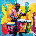 upbeat instrumental hiphop blending latin rhythms and urban beats