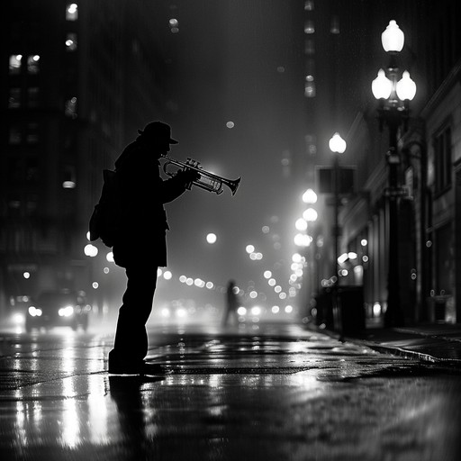 A soulful, reflective swing piece that evokes the essence of midnight memories, blending smooth rhythms with nostalgic undertones. Light brushes on drums and a gentle trumpet provide a subdued swing atmosphere, perfect for those introspective moments.