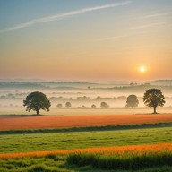 energetic orchestra plays joyful sunrise tunes