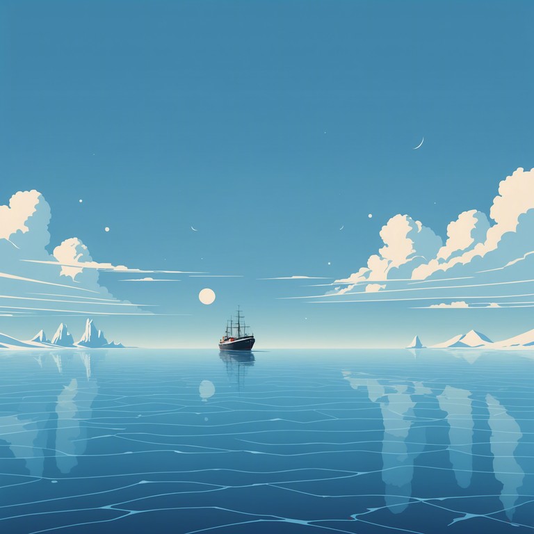 Inspired by the serene vastness of the arctic ocean, this track embodies the tranquility and majesty of sailing through northern russian seas. Featuring a blend of gentle waves and soft melodious tunes, it captures the essence of a peaceful naval journey. The music serves as a tribute to the stoic nature of the russian navy, embracing the quiet strength and resilience of seafarers against the backdrop of the cold but beautiful seascape.