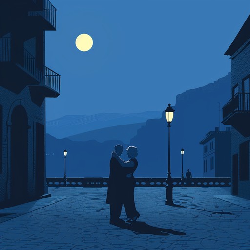 This piece transports listeners to a twilight tango scene under a starlit sky, where subtle, sentimental melodies intertwine with the deep expressions of a soulful accordion. The composition mirrors the gentle push and pull of an intimate dance, capturing the essence of longing and heartfelt connection. Elegantly structured, the music sways like a dance between lovers, reflecting the timeless tradition of argentine tango with a sentimental twist.