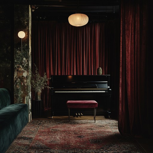 A soothing blend of vintage jazz rhythms and laid back cabaret melodies. The track invites you to a smoky lounge where velvet curtains and soft lighting create an intimate atmosphere. Gentle piano accords dance with subtle upright bass lines, while a muted trumpet whispers soulful tunes. Perfect for late night relaxation and nostalgic reminiscences.