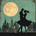 a sultry instrumental capturing oldies romance beneath the moonlight.