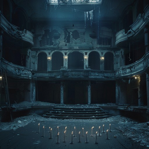 A ghostly operatic piece featuring chilling vocals and dramatic orchestral arrangements, evoking a sense of timeless dread and spectral beauty. Echoing through the darkened corridors of an abandoned theater, the haunting melodies weave a tale of lost souls and forgotten dreams.