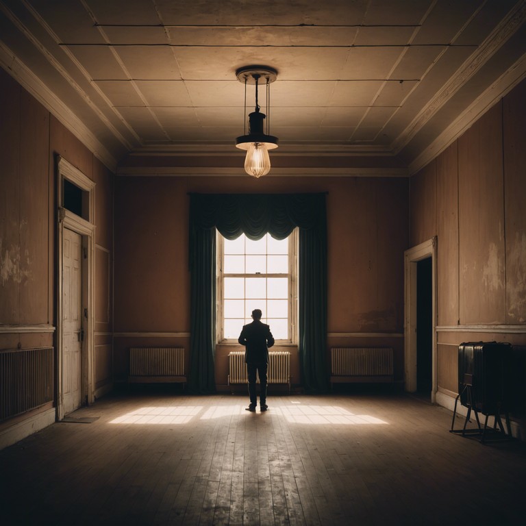 Imagine a jazz club from the 1920s that has been long abandoned, but tonight, the ghostly sounds of an accordion fill the room, playing swing with an eerie twist. The dance floor is empty but feels full of spirits swirling in a forgotten dance, their steps echoing through the cracked walls and dusty air.