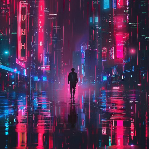 Imagine speeding through a neon-lit cyberpunk cityscape at night. This track embodies the essence of a high-tech urban environment with its dynamic layers and futuristic vibes. The electronic elements and synthesized melodies echo the city's vibrant nightlife, while adrenaline-pumping beats mimic the heartbeat of this bustling metropolis. The result is a compelling ambient narrative that captures the listener's imagination and plunges them into a world where technology reigns supreme.