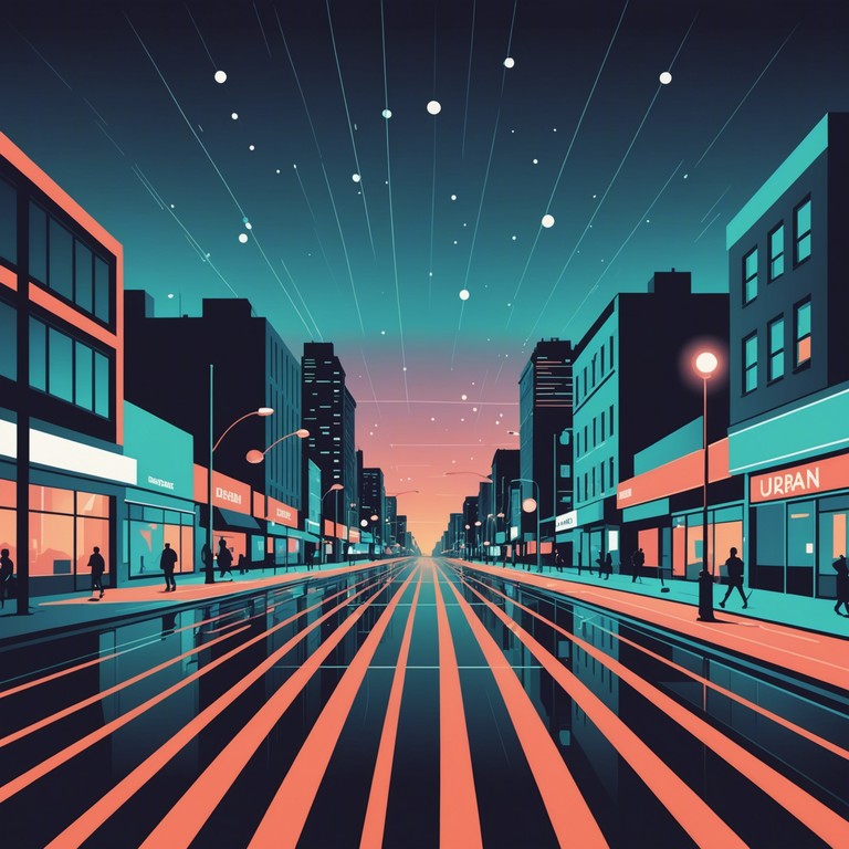 With a focus on powerful beats and deep, electronic synth lines, this composition reflects the unstoppable pulse of an ultramodern city. Centering on highly processed drum patterns and resonant bass, the music embodies the essence of future urban life through sound.