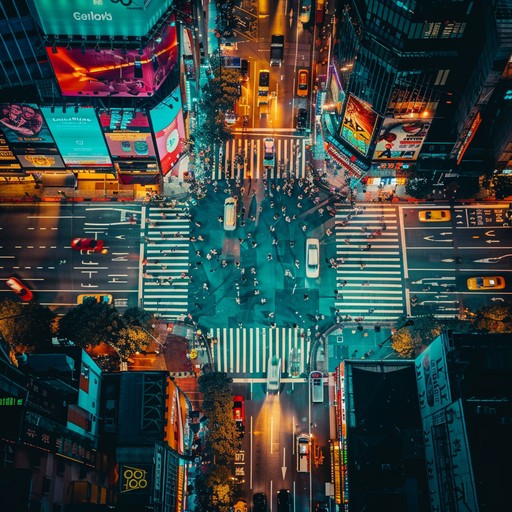 A frenetic mix of electronic beats and urban soundscapes that captures the relentless energy and disorderly pace of city life. Picture yourself amidst the neon glow, absorbing the vibes of a city that never sleeps. The track pulses with life, blending industrial sounds with electronic textures, creating an immersive urban experience.