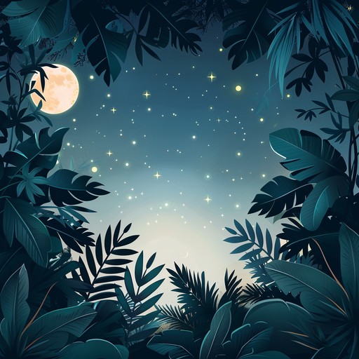 An instrumental lullaby that captures the peacefulness of a jungle at night. Utilizing the kalimba's tranquil tones, it features ambient nature sounds, gentle percussion, and flutes that create an enchanting atmosphere, perfect for relaxation and sleep.