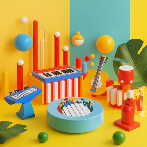 A delightful and fun composition with playful toy sounds that transport listeners to a whimsical playground in the summer. Cheerful melodies and happy rhythms foster a carefree and joyful vibe.