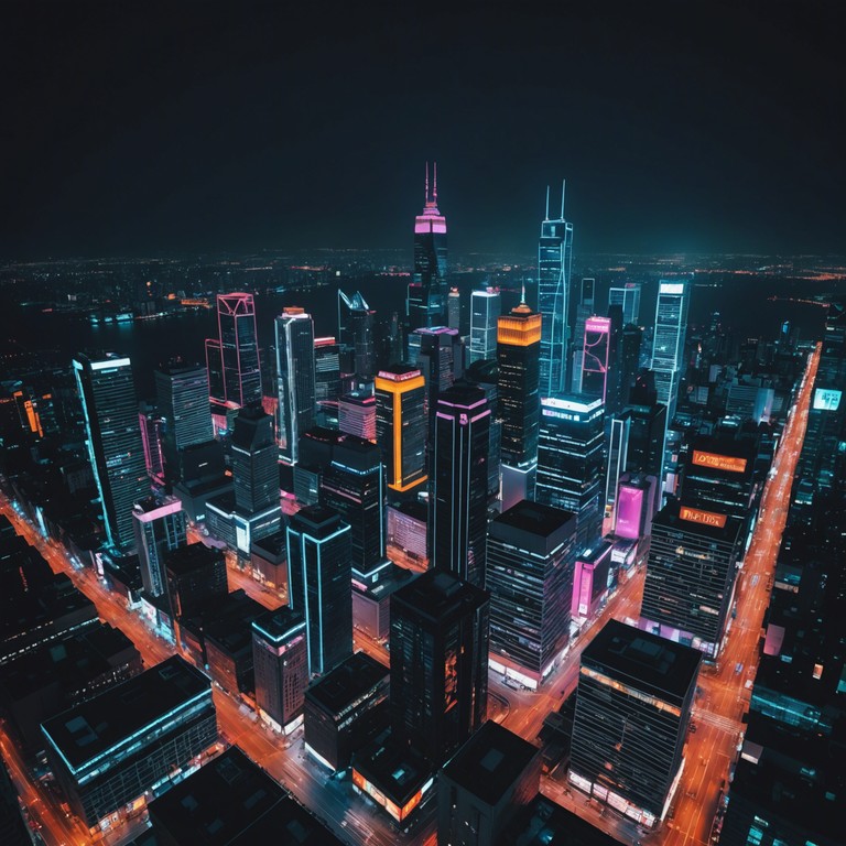 Imagine cruising through a futuristic city at midnight, the landscape awash with neon lights and the air filled with vibrant, dynamic beats created by the lush synthesis of a modern synthesizer melding with retro influences. A perfect soundtrack for nocturnal adventures or reflective night drives.