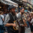 traditional klezmer tracks with powerful, fast paced energy