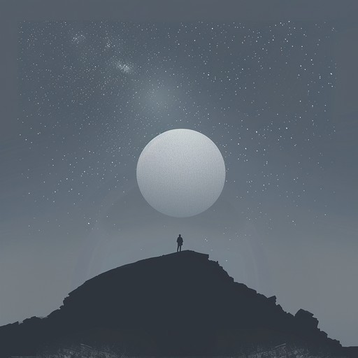 This track surrounds listeners with a deep, introspective soundscape, creating a sense of solitary contemplation under starlit skies. It weaves minimalist and rich ambient textures using slowly evolving pads and soft abstract noises to form an ethereal auditory experience