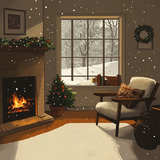 A soothing lofi instrumental that blends gentle beats with festive melodies, creating a warm and cozy atmosphere reminiscent of holiday evenings by the fireside. The track evokes feelings of comfort and joy, perfect for relaxing during the festive season.