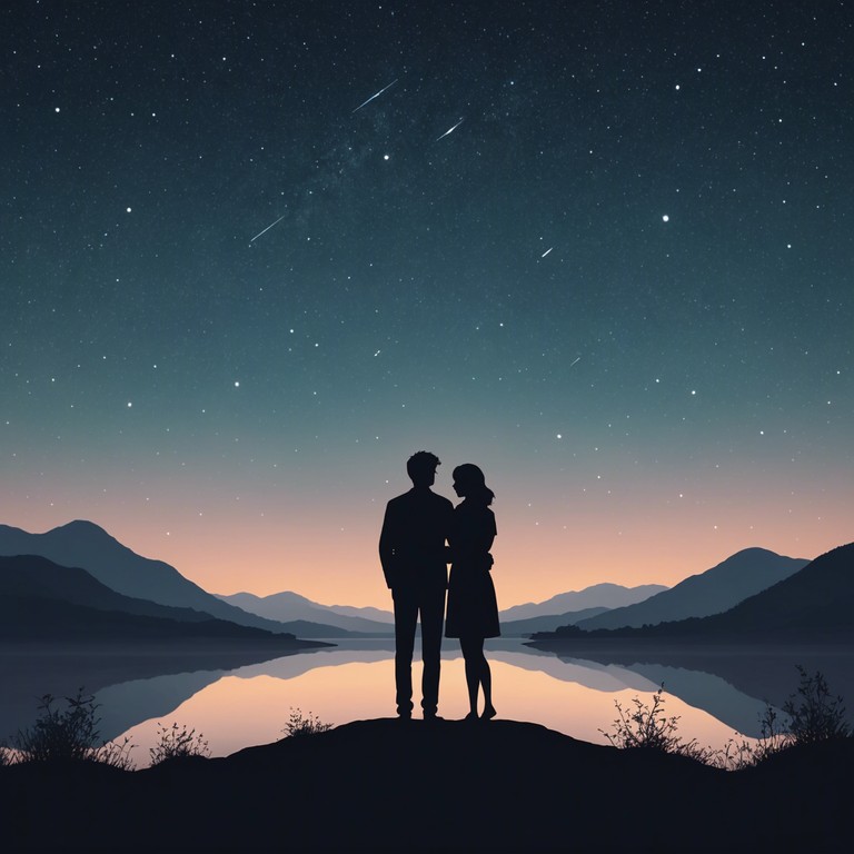 This alternative version focuses more on the acoustic guitar's delicate plucking, accompanied by distant violin whispers, creating an atmosphere of a tranquil night under a star filled sky, perfect for moments of personal longing or quiet couple evenings.