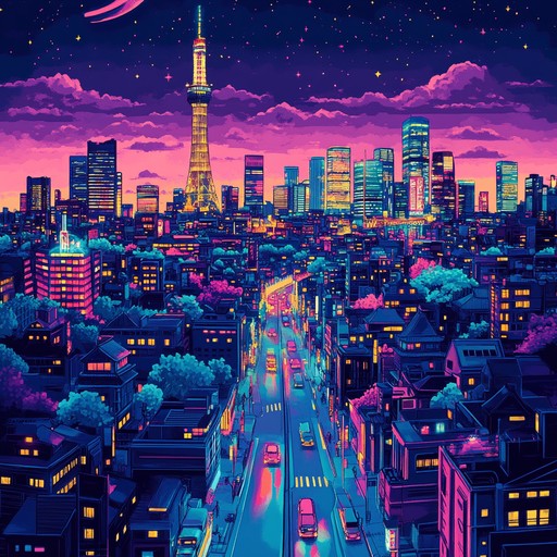 An energetic instrumental track that fuses urban rhythms with catchy j pop tunes, creating a vibrant city soundscape.