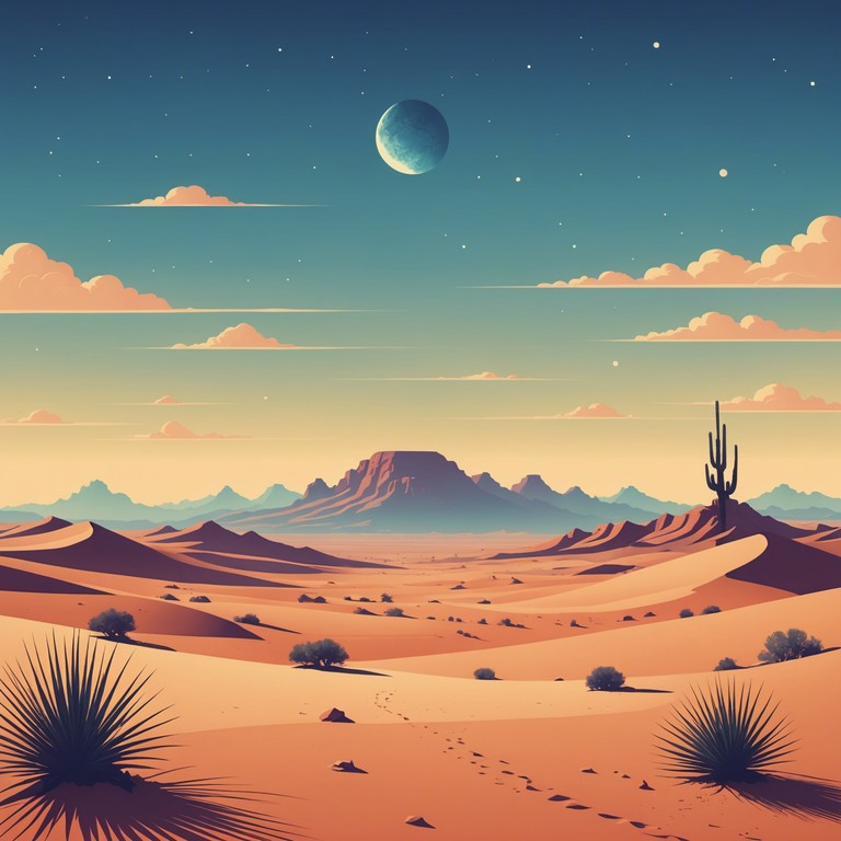 This track plunges the listener into a psychedelic experience, interpreting the vastness and mystery of a desert through intense and gritty guitar solos, backed by echoing drum beats that emulate the feeling of solitude and adventure in an endless sandy expanse.