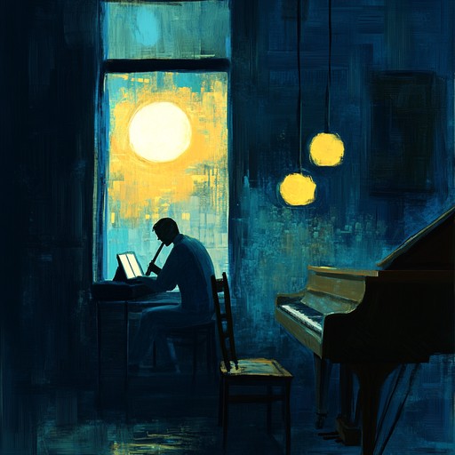 Experience the warmth of a midnight lounge infused with lofi grooves. Soft piano melodies, subtle brushes of the drum, and a gentle bass create an intimate and cozy atmosphere, ideal for quiet nights and heartfelt moments.