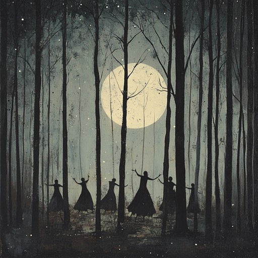 This piece blends traditional folk elements with unsettling, haunting tones, inspired by the shadow dances of ancient ritualistic villages. The slow, deliberate pace, combined with occasional dissonant chords and eerie whispers, creates an unnerving atmosphere reminiscent of long forgotten ghostly tales. The melody, played on an otherworldly instrument, transports listeners to a mystic, haunting realm.