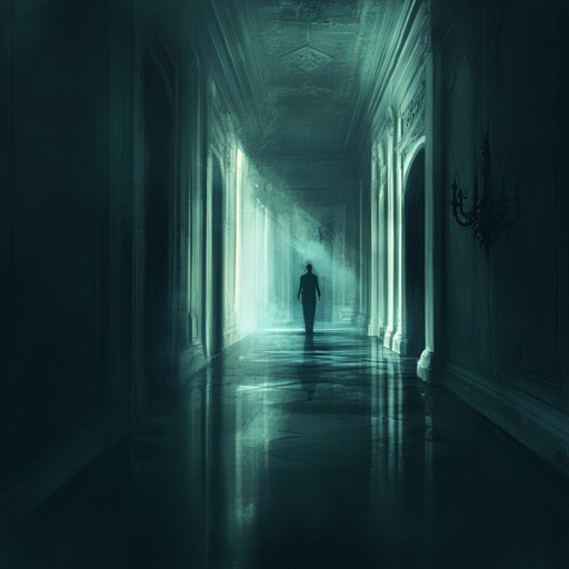 An eerie soundscape that travels through spectral memories of a forgotten era, led by a lone theremin. The disorienting and melancholic tune creates a chilling atmosphere lingering with the echoes of lost souls in an abandoned mansion.