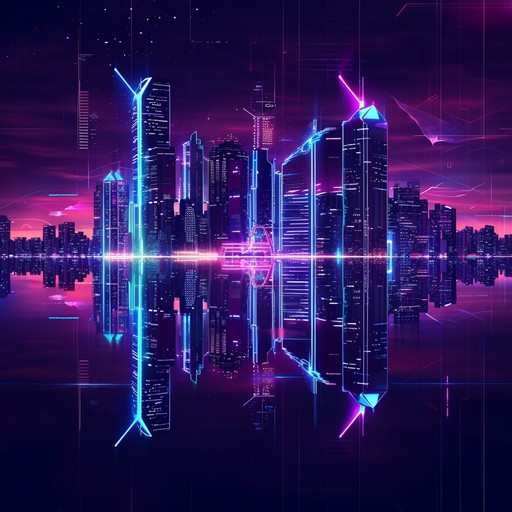 Immerse in the glowing neon lights of a futuristic cityscape, blending pulsating synths and ethereal melodies to evoke nostalgia and wonder.