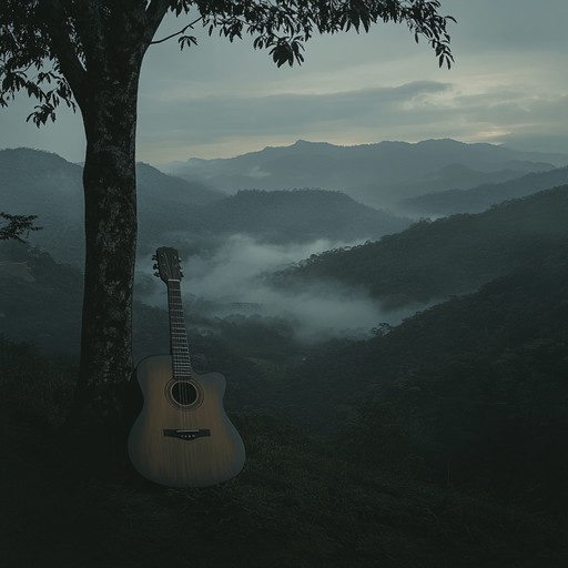 An instrumental journey through the dark and mysterious brazilian mountains, combining traditional sertanejo elements with ominous melodies and haunting harmonics, evoking a sense of suspense and unease.