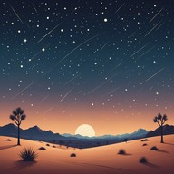 ethereal guitar meets vast, peaceful desert night