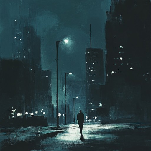 A bold instrumental indie track that captures the essence of wandering through empty city streets at night, blending atmospheric guitar riffs with subtle electronic elements to create a reflective and immersive experience