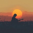 gentle blues guitar with a calming atmosphere.