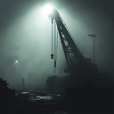 anxious, weird instrumental blending industrial noise with eerie melodies