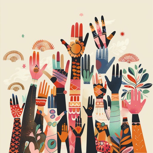 A seamless tapestry of global melodies and ethnic rhythms, epitomizing the spirit of liberation. Perfect for celebrating freedom and cultural unity, with a focus on empowering and joyful themes.