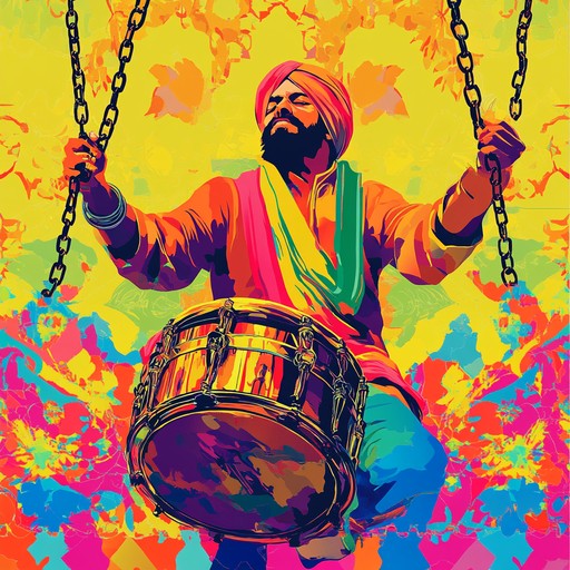 An instrumental piece blending traditional punjabi rhythms with modern electronic elements, creating an energetic and rebellious atmosphere that inspires listeners to break free from constraints. An instrumental piece blending traditional punjabi rhythms with modern electronic elements, creating an energetic and rebellious atmosphere that inspires listeners to break free from constraints.