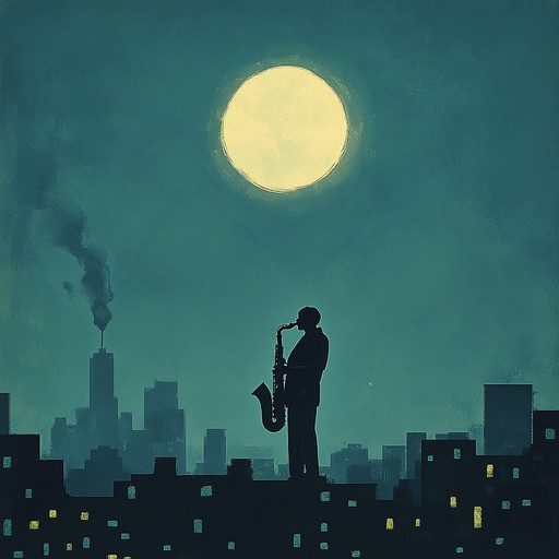 A chilling instrumental jazz track featuring haunting saxophone melodies that evoke the unease and tension of empty city streets under the moonlight