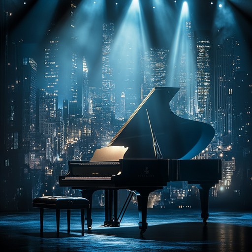 An enchanting instrumental that captures the magic of midnight on broadway, combining gentle piano and sweeping strings to portray the timeless elegance and vibrant energy of the theater district