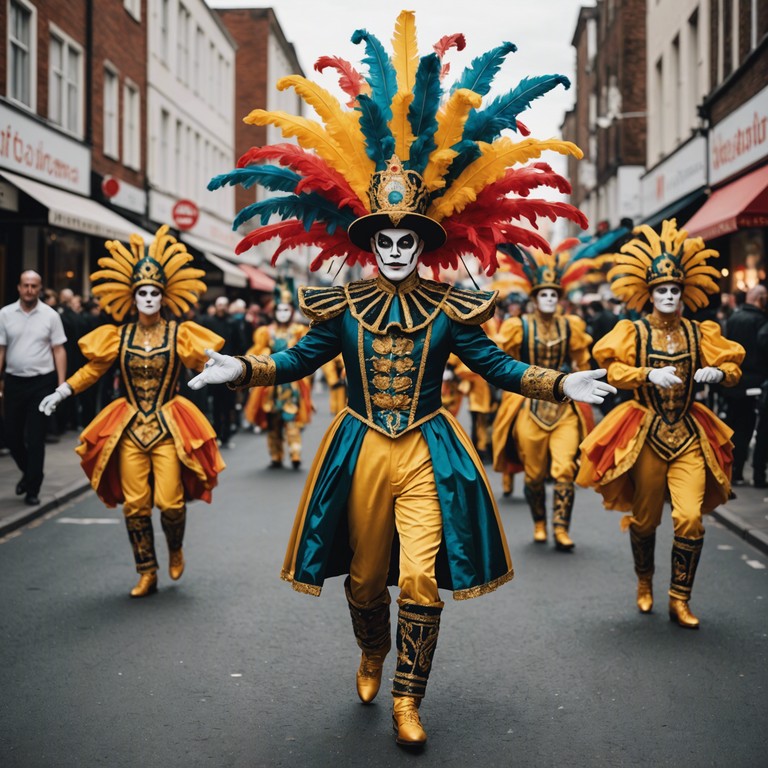 Imagine yourself amid a bustling carnival in rio, surrounded by the vivid costumes and unstoppable rhythm of the parade, as the music leads you through a vivid celebration of culture and dance.