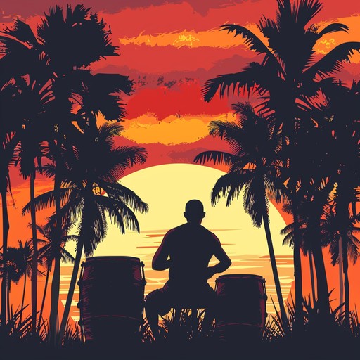 Imagine a scene of a sun setting over rio de janeiro, the sky streaked with colors of orange and purple, the air filled with the lively and sultry sounds of latin jazz. This music combines smooth saxophone solos with the rhythmic beats of bongos and bass, transporting listeners to a festive evening by the beach.