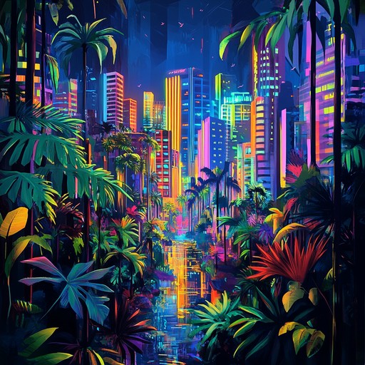 An instrumental track that fuses pulsating afrobeat rhythms with vibrant synthwave tones, creating an energizing and eclectic soundscape