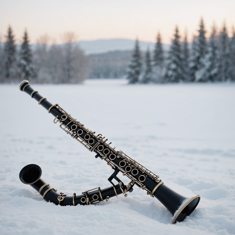 A musical portrayal of a light snowfall's ability to transform an ordinary winter landscape into a whimsical playground, with each note capturing the playful spirit of a serene winter day