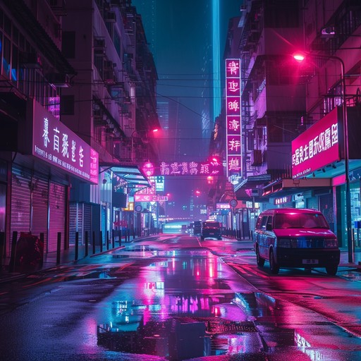 Plunge into a nocturnal, neon drenched city with high energy rhythms and ethereal, cybernetic synths. This track captures the essence of a futuristic metropolis.