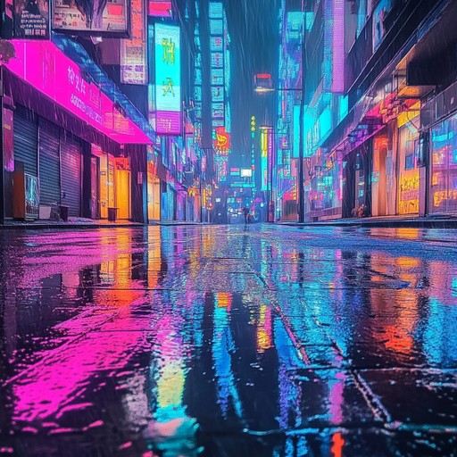 A journey of introspection through swirling synths and haunting melodies, creating an atmosphere that feels both nostalgic and futuristic. The track begins with a simple synth motif, slowly layering with echoing drum patterns and shimmering pads, invoking the neon glow of a city at night. Ideal for moments of reflection and personal insight.