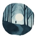 a soothing, melancholic folk instrumental journey through shadowed forests.