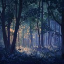 soft piano melody embracing dramatic, introspective forest escapade