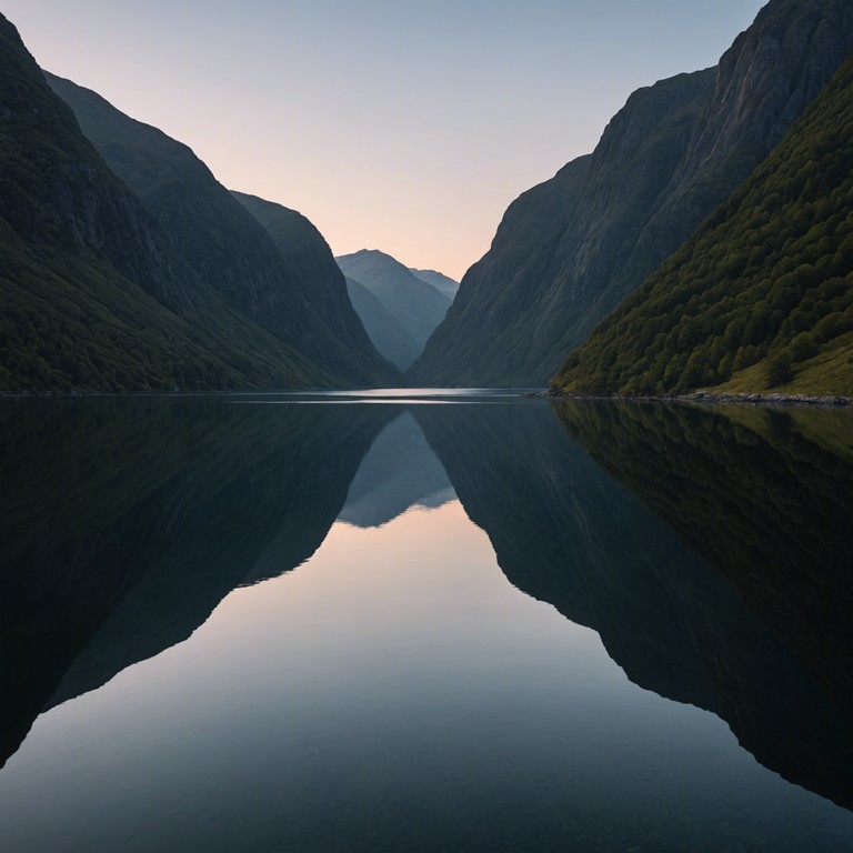 Echoes of silent fjords contrasts the quiet majesty of a late finnish evening with soft and slow kantele melodies. As the sun barely dips below the horizon, the soundscape forms an immersive experience of calm and introspection, inviting the listener to a meditative state of mind.