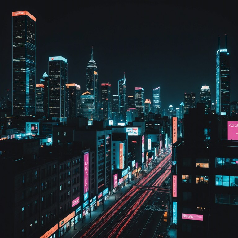 This track captures the essence of a vibrant cityscape at night, characterized by its lively electropic sound and a deep bass synth that pulses like the neon lights of downtown. The song features layered electronic sounds that enhance the urban exploration vibe, making it perfect for scenarios depicting nightlife or the bustling life in a metropolis.