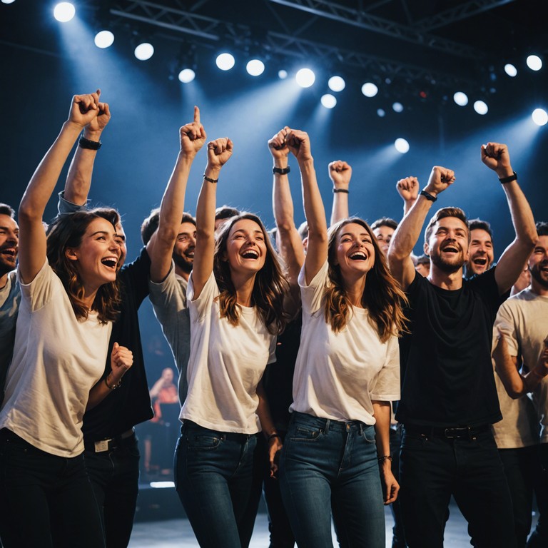 Imagine a scene where a team celebrates their long awaited victory, dancing to an infectious groove that perfectly captures their joy and the climax of their journey. It's an instrumental funk masterpiece that gets everyone on their feet, moving in unison to the celebratory beats.