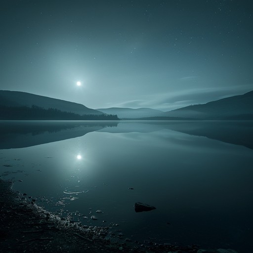 Calm and reflective, this lofi track captures the serene beauty of a moonlit lake. Gentle guitar strums, layered with soft synthesizer pads and subtle percussive elements, create a soothing soundscape perfect for quiet introspection. Ideal for late night contemplation or relaxing background music, the track evokes feelings of nostalgia and peaceful solitude.