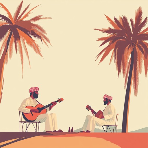 A lively middle eastern instrumental featuring the oud, celebrating the vibrant energy of a joyful desert festival.