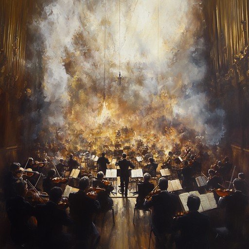 A powerful concerto that delves into the depths of anger, using dynamic orchestral arrangements to convey a sense of struggle and discord in a modern context. Dark strings, pounding percussion, and dramatic brass evoke a raw, intense emotional landscape, creating an unforgettable auditory experience.