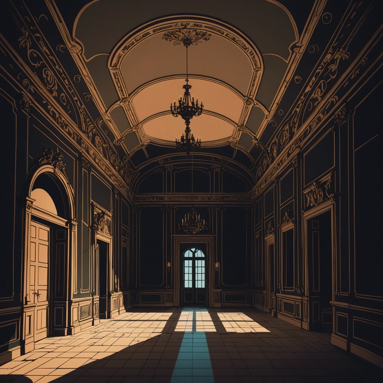 In this composition, eerie melodies woven with baroque intricacies portray a ghostly presence lingering in the corridors of an old chateau. The piece intricately combines classical forms with unsettling undertones, creating a haunting atmosphere that feels both ancient and otherworldly.